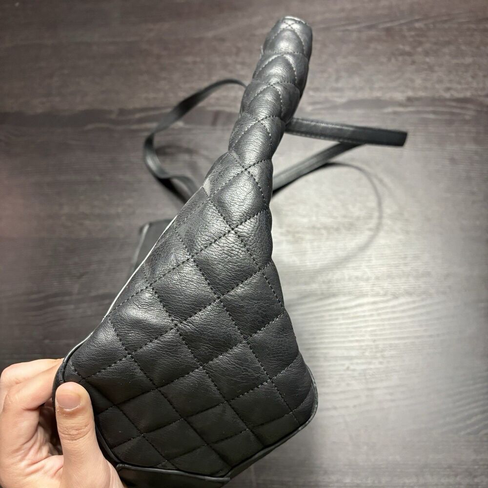 Loungefly Disney Star Wars A New Hope Tote Bag Faux Leather Black Quilted RARE - Picture 7 of 14